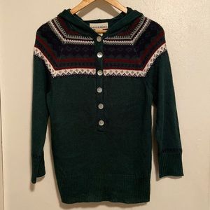 Sweater Project Fair Isle Hooded Sweater